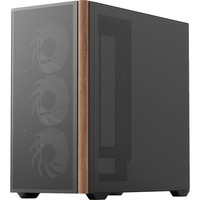 Aerocool D301A Mini Tower Sort, Træ, Towerkabinet Sort, Mini Tower, PC, Sort, Træ, micro ATX, Mini-ITX, Acrylonitrilbutadienstyren, SPCC, Spil
