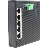 Digitus 5-port Gigabit Ethernet-netværk, Switch Sort