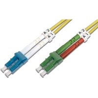 Digitus LWL patchkabel, duplex, LC (APC) > LC stik, singlemode OS2 Gul