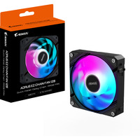GIGABYTE AORUS EZ CHAIN FAN 120 Bundkort Ventilator 12 cm Sort 1 stk, Sag fan Sort, Ventilator, 12 cm, Sort