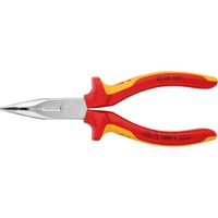 KNIPEX 25 26 160 Side-cutting pliers tang, Gripper Side-cutting pliers, Krom-vanadium-stål, Plastik, Rød/orange, 16 cm, 144 g