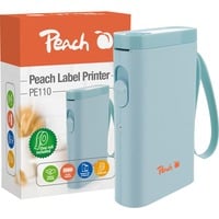 Peach PE110 etiketprinter Direkte termisk 203 x 203 dpi 60 mm/sek. Trådløs Bluetooth Blå, Direkte termisk, 203 x 203 dpi, 60 mm/sek., Trådløs, Blå