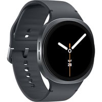 Samsung Galaxy Watch 8 3,81 cm (1.5") AMOLED 44 mm Digital 480 x 480 pixel Berøringsskærm Sølv Wi-Fi GPS (satellit), SmartWatch mørk grå, 3,81 cm (1.5"), AMOLED, Berøringsskærm, 32 GB, GPS (satellit), 34 g