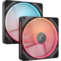 Corsair iCUE LINK LX140-R RGB PWM Reverse, Sag fan Sort