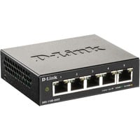 D-Link DGS-1100-05V2 netværksswitch Administreret L2 Gigabit Ethernet (10/100/1000) Sort Administreret, L2, Gigabit Ethernet (10/100/1000)