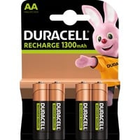 Duracell 4 LR06 1300mAh Genopladeligt batteri Nikkel-Metalhydrid (NiMH) Genopladeligt batteri, Nikkel-Metalhydrid (NiMH), 1,2 V, 4 stk, 1300 mAh, Flerfarvet