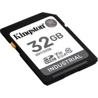 Kingston 32G SDHC Industrial pSLC, Hukommelseskort Sort, 32 GB, SDHC, Klasse 10, UHS-I, 100 MB/s, 80 MB/s