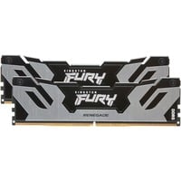 Kingston FURY FURY 64 GB 6400 MT/s DDR5 CL32 DIMM (sæt med 2) Renegade, sølv XMP, Hukommelse Sort, sølv XMP, 64 GB, 2 x 32 GB, DDR5, 288-pin DIMM