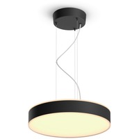 Philips Hue Enrave pendel, LED lys Sort, Philips Hue White ambiance Enrave pendel, Intelligent affjedringslys, Bluetooth, Sort, LED, Metal, Ikke-udskiftelig pære(r)