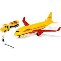 SIKU DHL cargo aircraft with accessories Luftfartøj Formonterede, Model køretøj Blå/Hvid, Luftfartøj, Formonterede, Ethvert køn, Metal, Plast, Rød, Gul, Ikke til børn under 36 måneder