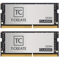 Team Group T-CREATE CLASSIC hukommelsesmodul 16 GB 2 x 8 GB DDR4 3200 Mhz Sølv, 16 GB, 2 x 8 GB, DDR4, 3200 Mhz, 260-pin SO-DIMM