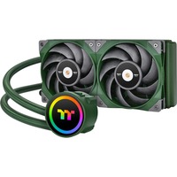 Thermaltake CL-W319-PL12RG-A Computerkølesystem Processor Alt-i-en væskekøler 12 cm Grøn 1 stk, Vandkøling Grøn, Alt-i-en væskekøler, 12 cm, 500 rpm, 2000 rpm, 22,3 dB, Grøn