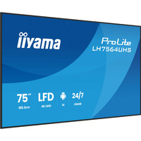 iiyama LH7564UHS-B1AG, Offentlig visning Sort (mat)