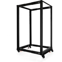 Alphacool ES 19" Open Frame Serverrack, Rack server kabinet Sort