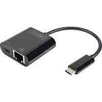 Digitus USB Type-C Gigabit Ethernet-adapter Sort