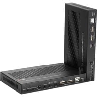 Lindy 100m Cat.6A KVM Extender HDBaseT 3.0, KVM-switchen Sort