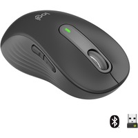 Logitech Signature M650 mus Venstre hånd RF trådløs + Bluetooth Optisk 2000 dpi grafit, Venstre hånd, Optisk, RF trådløs + Bluetooth, 2000 dpi, Grafit