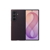 Samsung Carbon Magnet Etui, Mobiltelefon Cover mørk rød