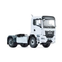 Wiking MAN TGS 18.510 4x4 BL 2-aks trækkvogn, Model køretøj Hvid