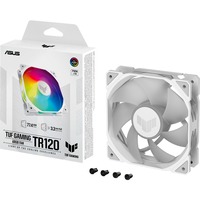 ASUS TUF GAMING TR120 ARGB 1-pack White Computerkabinet Luftkøler 12 cm Hvid, Sag fan Hvid/gennemsigtig, Luftkøler, 12 cm, 2000 rpm, Hvid