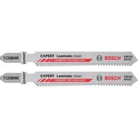 Bosch T128BHM Stiksavklinger Karbid 2 stk Stiksavklinger, Laminat, Gipsplade, Polyvinylchlorid (PVC), Karbid, Rustfrit stål, 1,8 mm, 1,5 cm