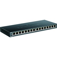 D-Link DGS-1016S Ikke administreret Gigabit Ethernet (10/100/1000) Sort, Switch Ikke administreret, Gigabit Ethernet (10/100/1000), Fuld duplex