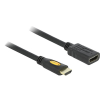 DeLOCK 3m HDMI HDMI-kabel HDMI Type A (Standard) Sort, Forlængerledning Sort, 3 m, HDMI Type A (Standard), HDMI Type A (Standard), 3D, Sort