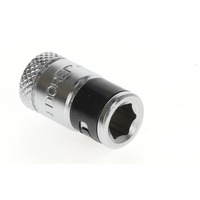 GEDORE Bit-adapter 1/4" firkant > 1/4" sekskant Chrome