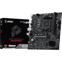 MSI PRO B550M-B, Bundkort Sort