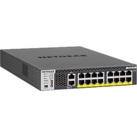 Netgear M4300-16X Administreret L3 10G Ethernet (100/1000/10000) Strøm over Ethernet (PoE) 1U Sort, Switch Administreret, L3, 10G Ethernet (100/1000/10000), Strøm over Ethernet (PoE), Stativ-montering, 1U