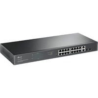 TP-Link TL-SG1218MP netværksswitch Ikke administreret Gigabit Ethernet (10/100/1000) Strøm over Ethernet (PoE) 1U Sort Ikke administreret, Gigabit Ethernet (10/100/1000), Fuld duplex, Strøm over Ethernet (PoE), Stativ-montering, 1U