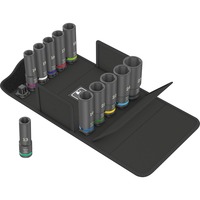 Wera Impaktor Deep Set 1, 11 dele, Topnøgle Sort