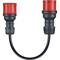 go-e Adapter til Gemini flex 11 kW, CEE rød trefaset 16A > CEE rød 32A Sort