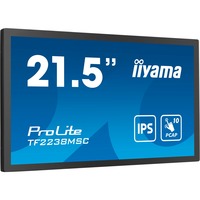 iiyama TF2238MSC-B1 computerskærm 53,3 cm (21") 1920 x 1080 pixel Fuld HD LED Berøringsskærm Sort, LED-skærm Sort, 53,3 cm (21"), 1920 x 1080 pixel, Fuld HD, LED, 5 ms, Sort
