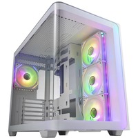 FSP M580-BA Midi Tower Hvid, Towerkabinet Hvid, Midi Tower, PC, Hvid, ATX, micro ATX, Mini-ITX, Glas, SPCC, Spil