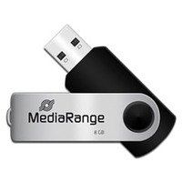 MediaRange USB-stik Sort/Sølv
