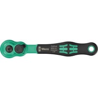 Wera 8010 A Zyklop Comfort skralde, 1/4" Sort/Grøn