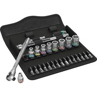 Wera 8100 SA 10 Zyklop Metal-skraldesæt, tommer, 1/4", Værktøjssæt Sort/Grøn