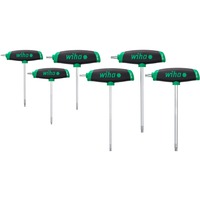 Wiha Sæt med sekskantede stiftsnøgler med tværgreb ComfortGrip, Skruetrækker Sort/Rød