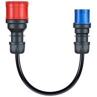 go-e Adapter til Gemini flex 11 kW, CEE rød trefaset 16A > CEE blå 16A Sort