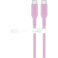 goobay USB 2.0 silikonekabel pink, USB-C stik > USB-C stik Pink