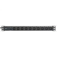 Digitus DN-95404, Strømskinne Sort/aluminium