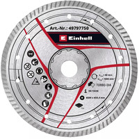 EINHELL Turbo diamantskæreskive, Ø 200 x 25,4 x 2,6mm 