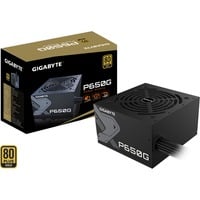 GIGABYTE GP-P650G enhed til strømforsyning 650 W 20+4 pin ATX ATX Sort, PC strømforsyning 650 W, 100 - 240 V, 12 - 6 A, 12 A, 6 A, Aktiv