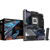 GIGABYTE X870E AORUS MASTER X3D, Bundkort Sort
