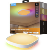 Govee 30cm RGBWW + RGBIC Firkantet Smart Loftslampe, LED lys 