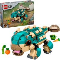 LEGO Jurassic World Baby Bumpy: Ankylosaurus, Bygge legetøj Byggesæt, 7 År, Plast, 358 stk, 388 g