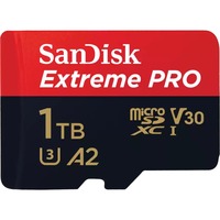 SanDisk Extreme PRO 1000 GB MicroSDXC UHS-I Klasse 10, Hukommelseskort 1000 GB, MicroSDXC, Klasse 10, UHS-I, 200 MB/s, 140 MB/s