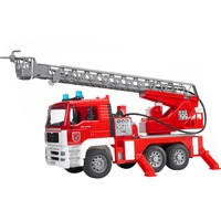 bruder MAN Fire engine with selwing ladder legetøjsbil, Model køretøj Rød/Hvid, 4 År, Syntetisk ABS, Flerfarvet