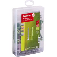 fischer Profi-Box Spreizdübel SX Plus Green, Dyvel lysegrøn